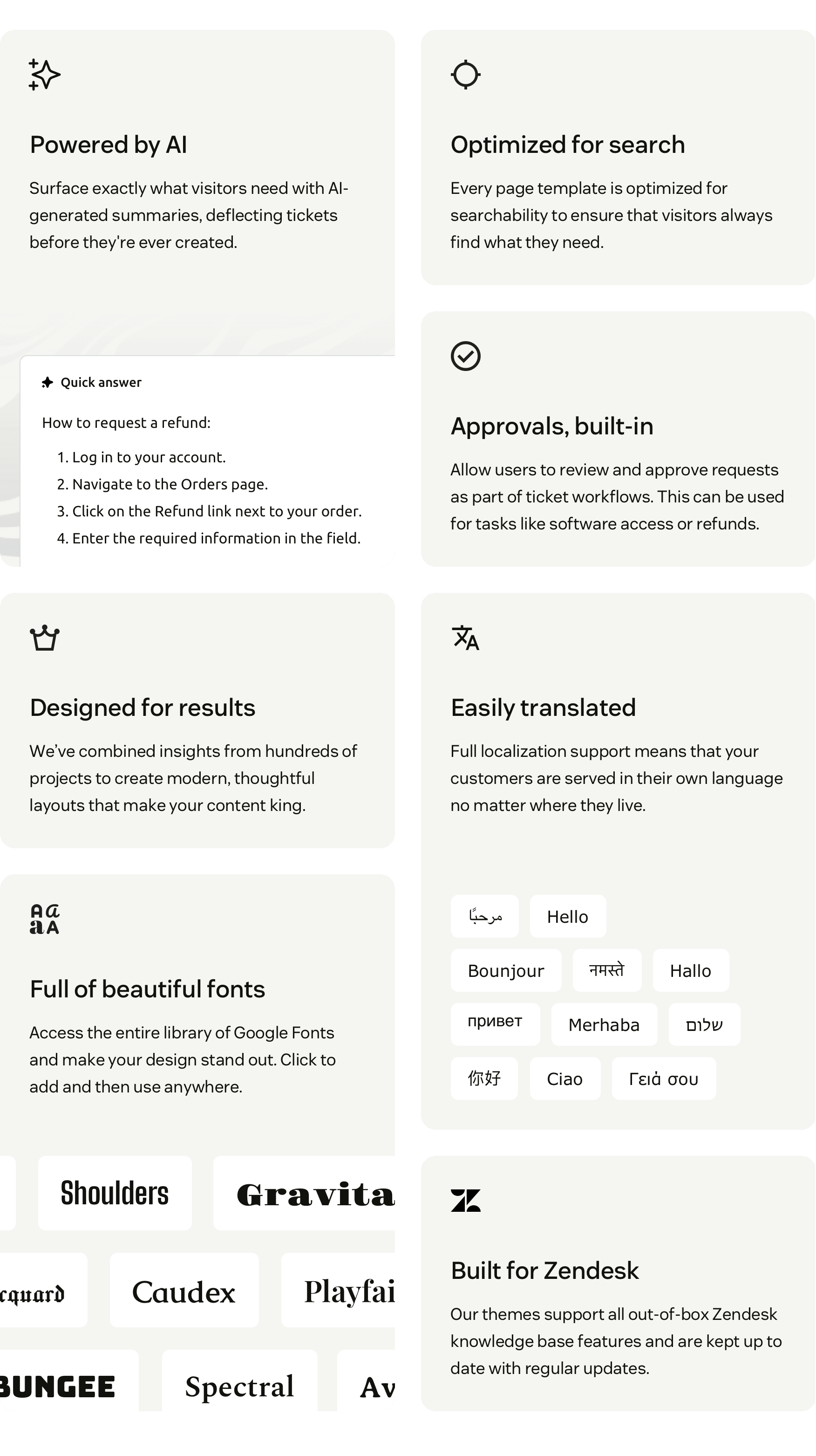 Powerful extensions and functionality