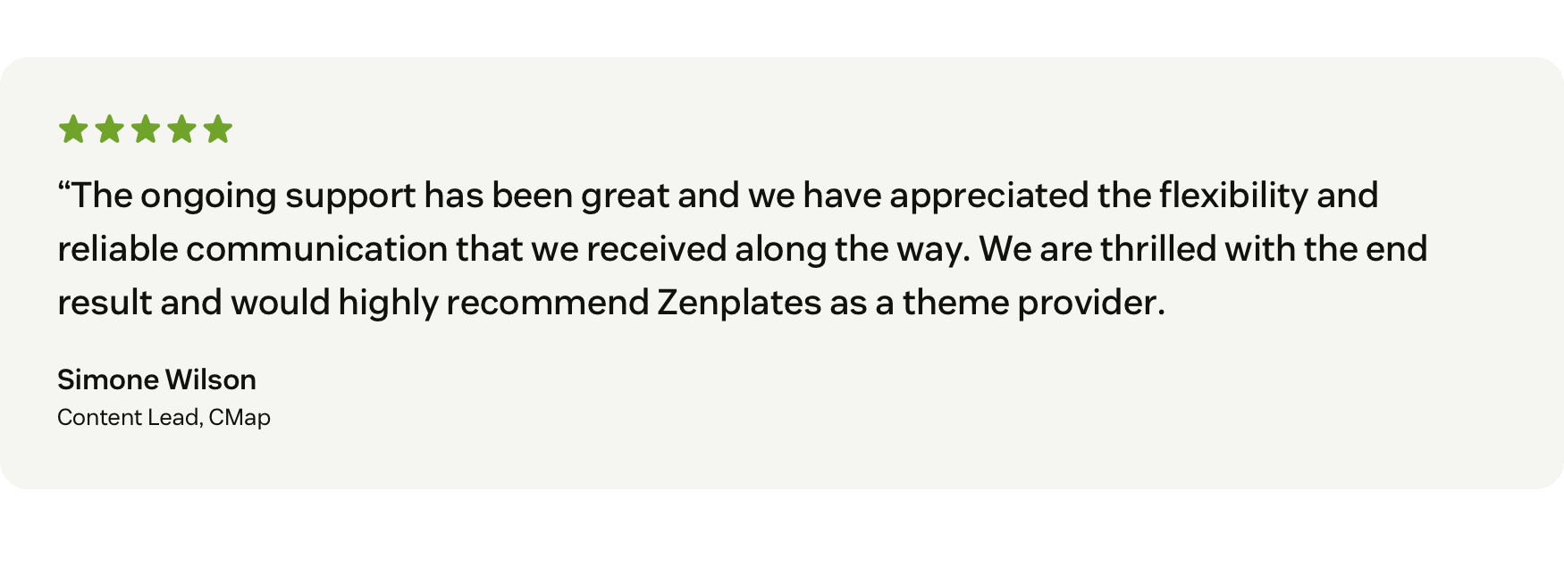 Zenplates offers free ongoing premium support